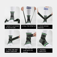 Ankle Support Compression brace with strap 1pc