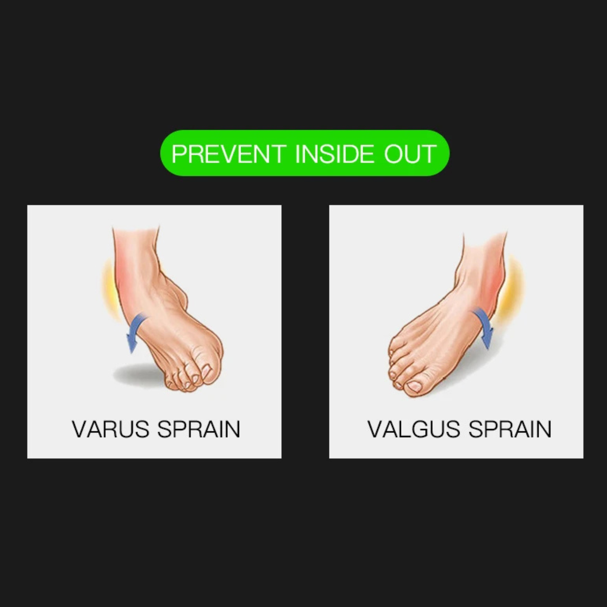 Ankle Support Compression brace with strap 1pc