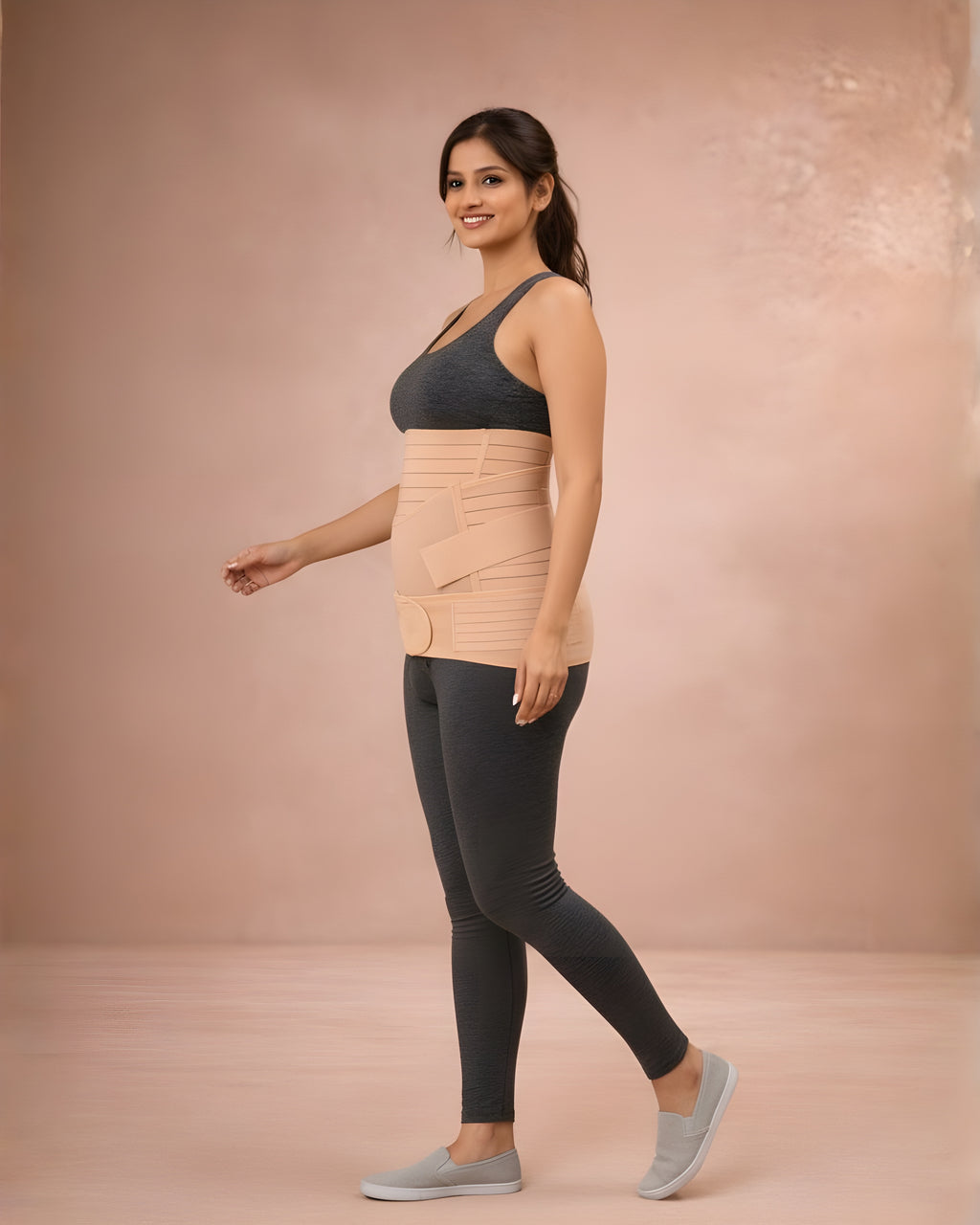 C Section compatible ||| Like a steady hand under your bump—supporting you through every step. Adjust it once, and feel the difference all day.