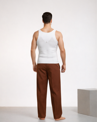 Men Slimming Body Shaper Vest White