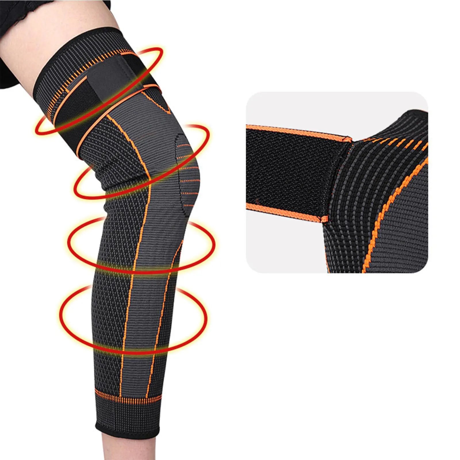 Knee & Calf Support Sleeve with strap 1pc