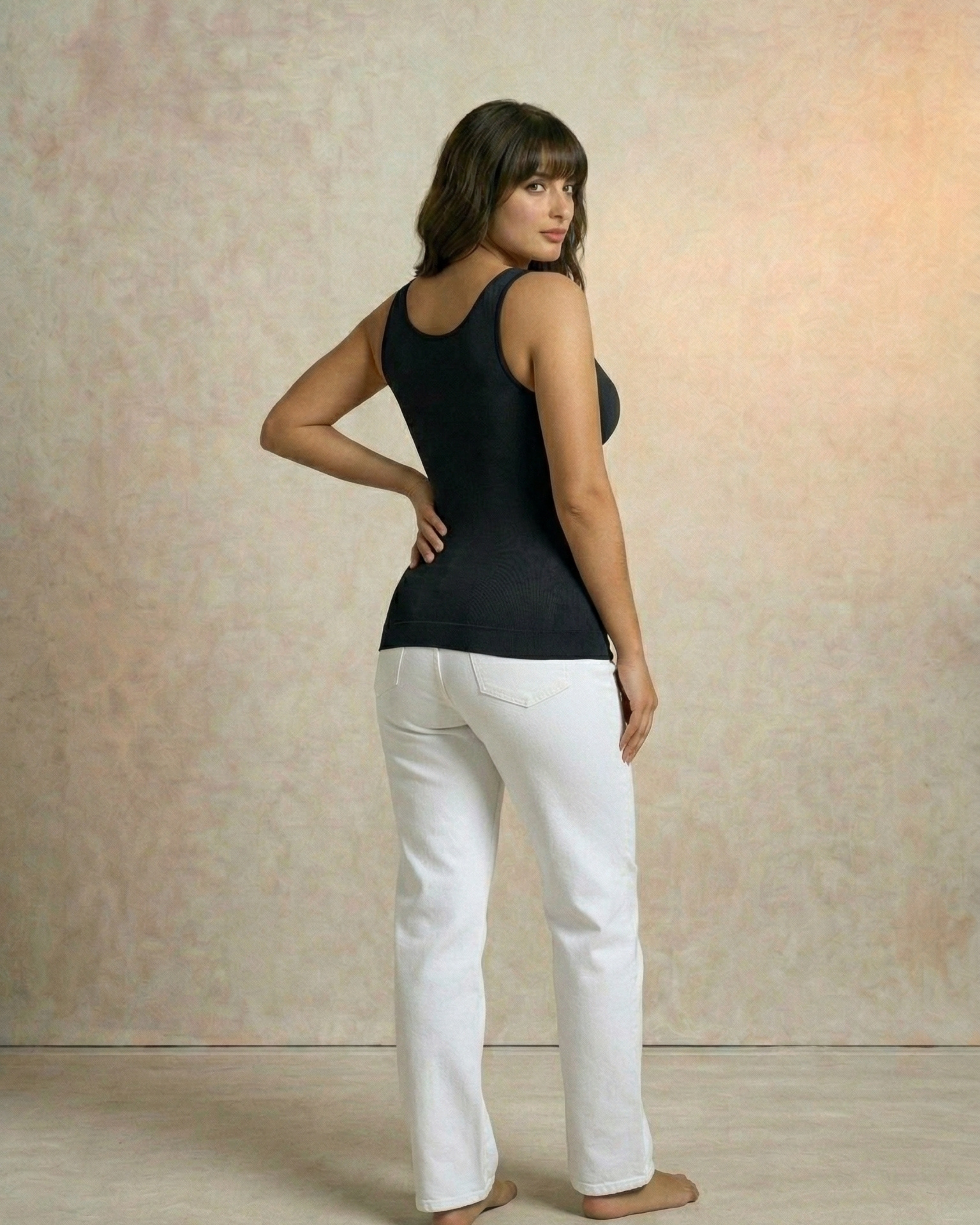 Cami Slimming Shaper with Built in Bra - Black