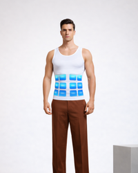 Men Slimming Body Shaper Vest White