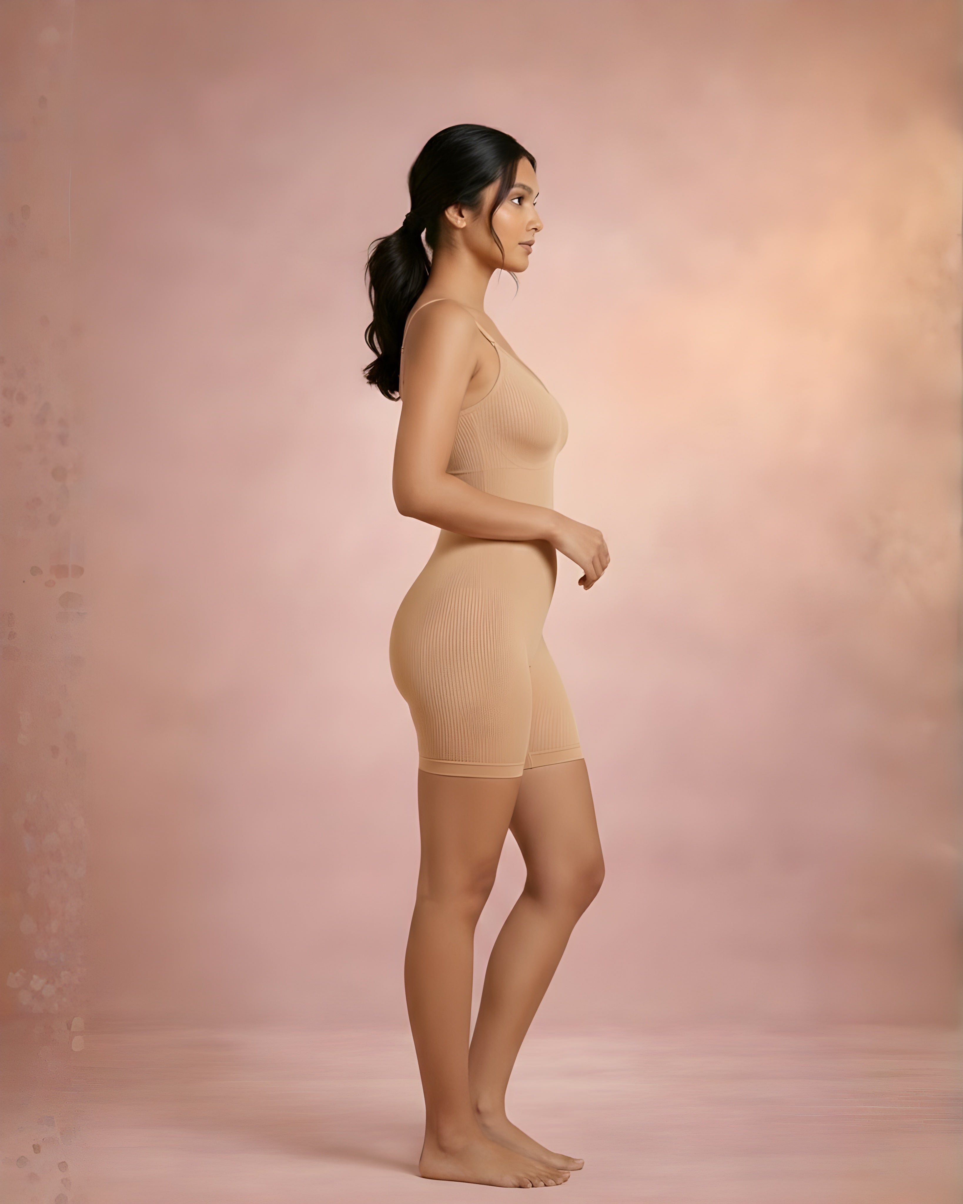 Mid Compression ||| Targets lower belly, waist and upper thighs to create a smooth curve from ribcage to mid-thigh.