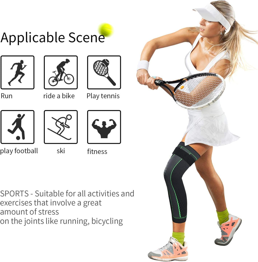 Knee & Calf Support Sleeve with strap 1pc