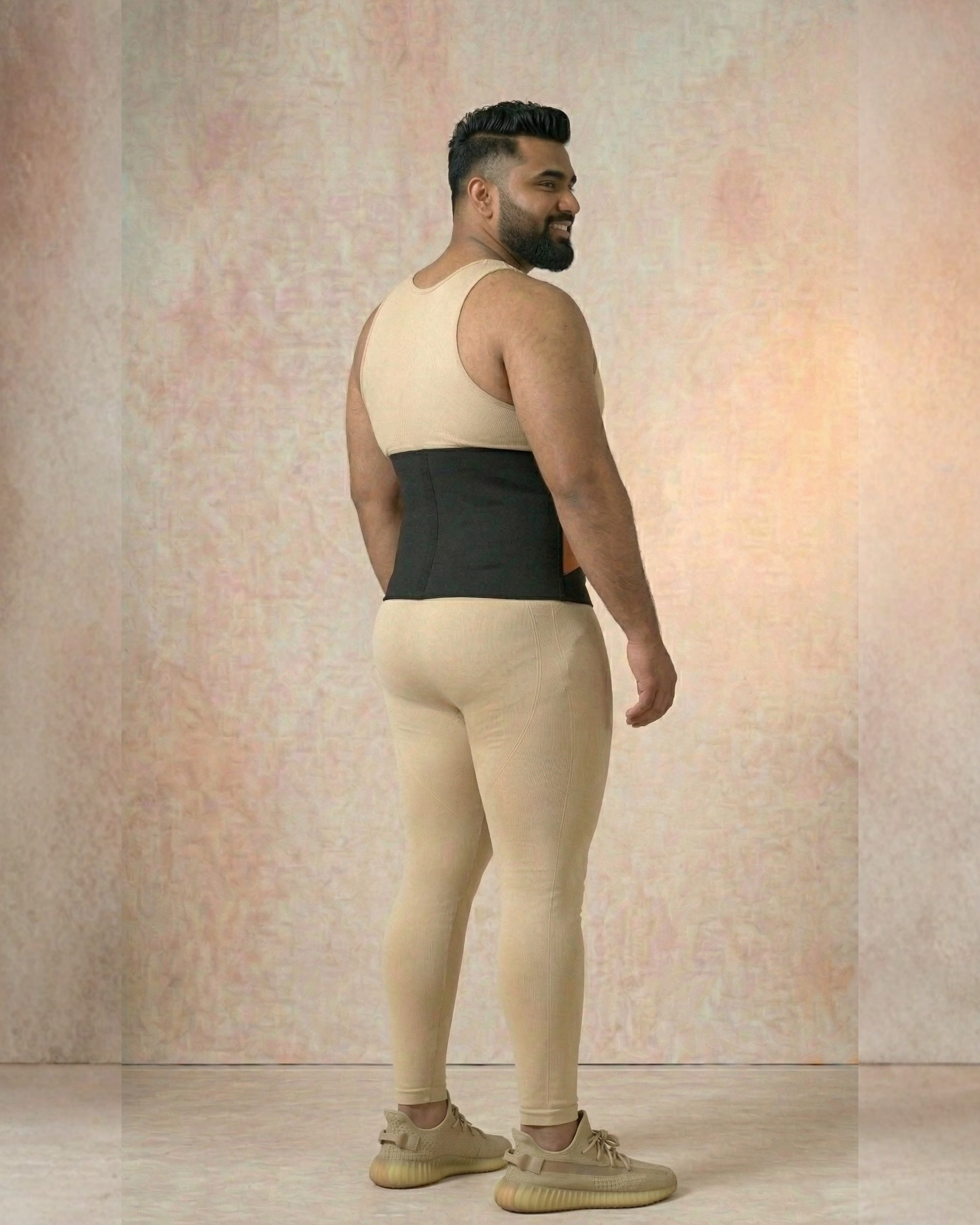 Seamless Waist Trainer Body Shaper Black Men