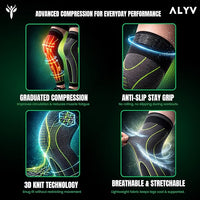 Knee & Calf Support Sleeve with strap 1pc