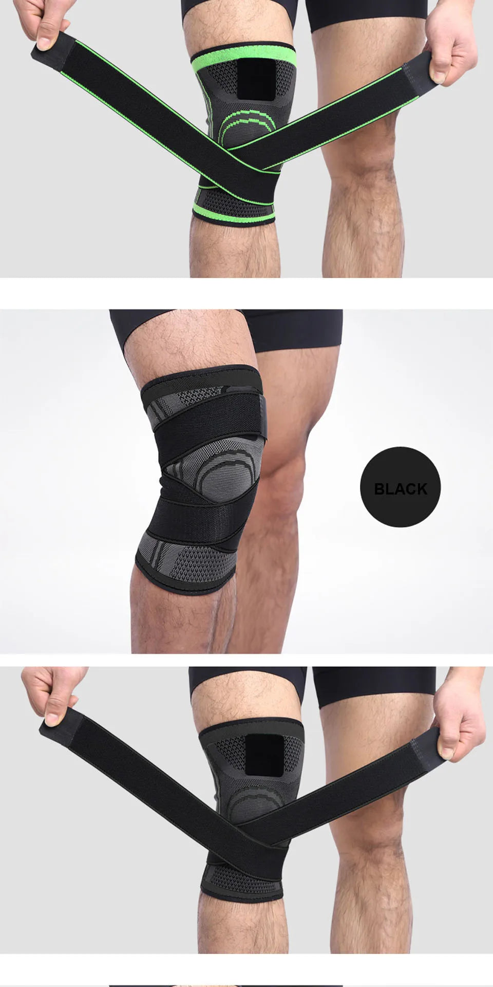 Knee Support Sleeve with strap 1pc