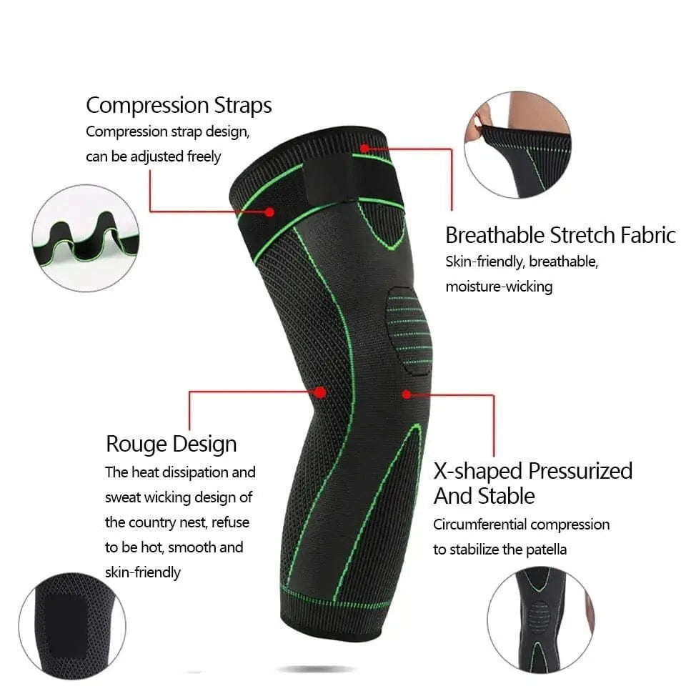 Knee & Calf Support Sleeve with strap 1pc