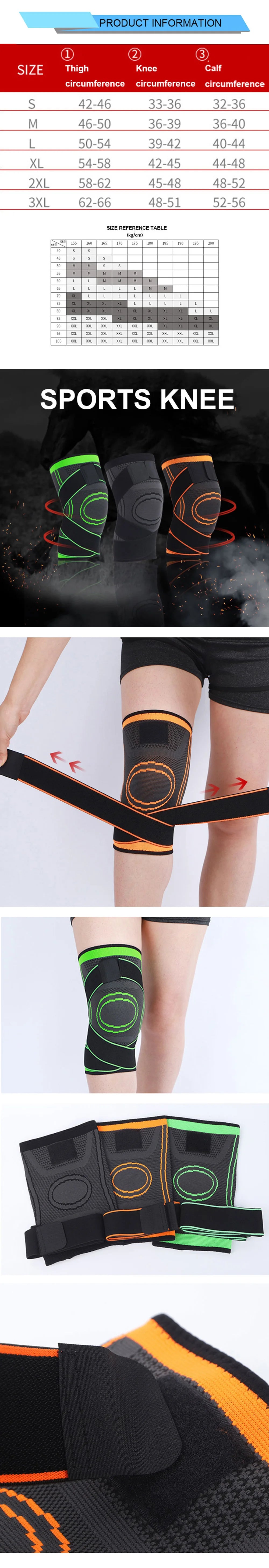 Knee Support Sleeve with strap 1pc