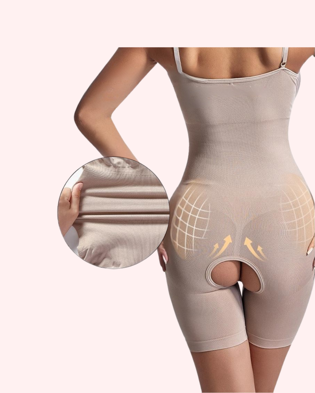 Mid Compression ||| Targets lower belly, waist and upper thighs to create a smooth curve from ribcage to mid-thigh.