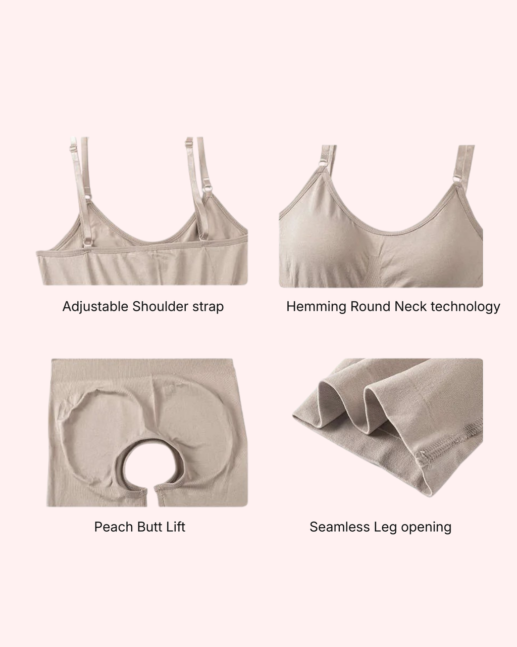 All-Day Sculpting ||| Smooths your tummy, waist and thighs with breathable compression you can actually move and sit in all day.