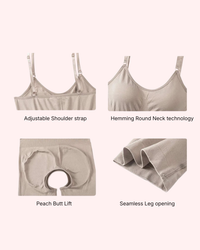 All-Day Sculpting ||| Smooths your tummy, waist and thighs with breathable compression you can actually move and sit in all day.