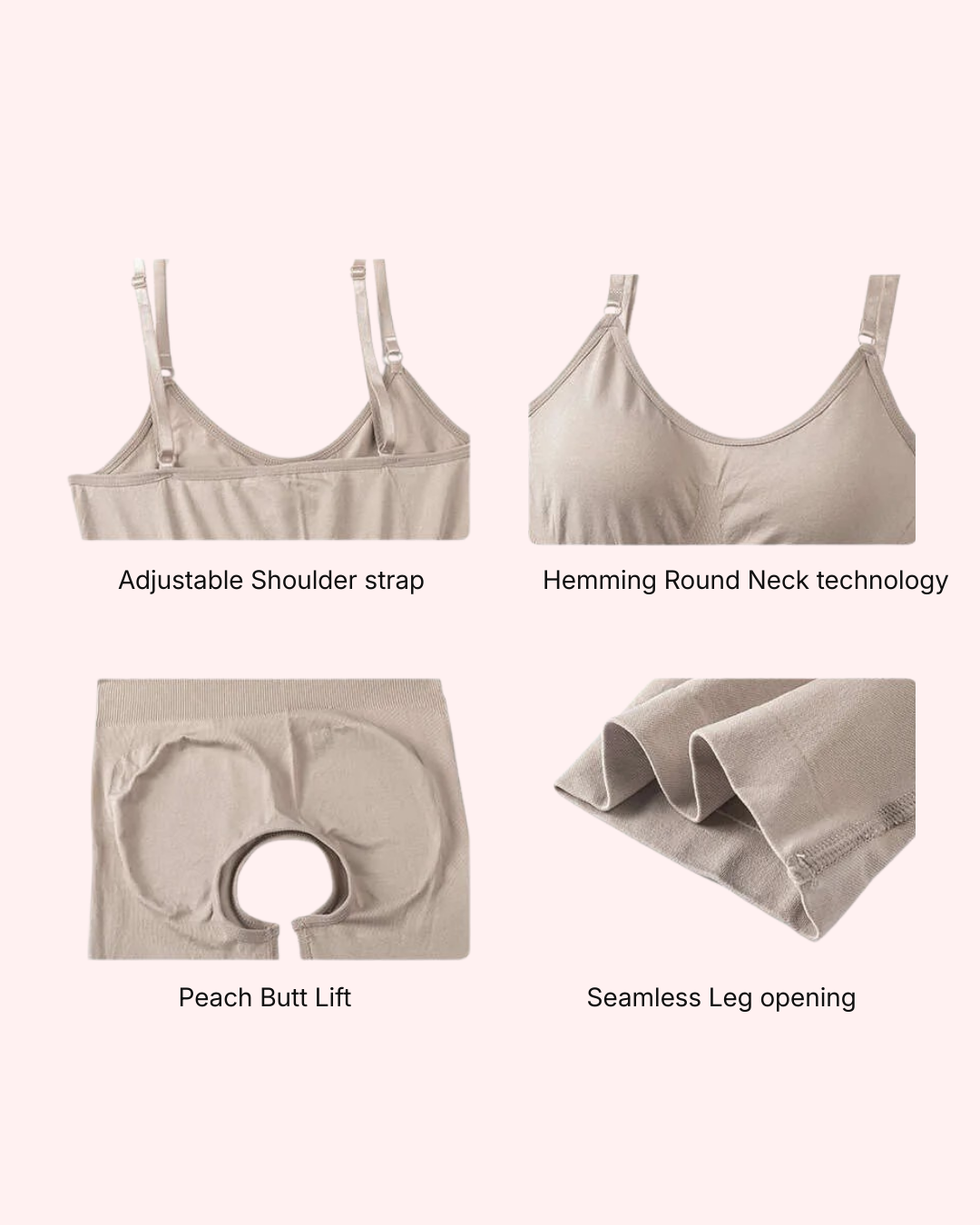 All-Day Sculpting ||| Smooths your tummy, waist and thighs with breathable compression you can actually move and sit in all day.