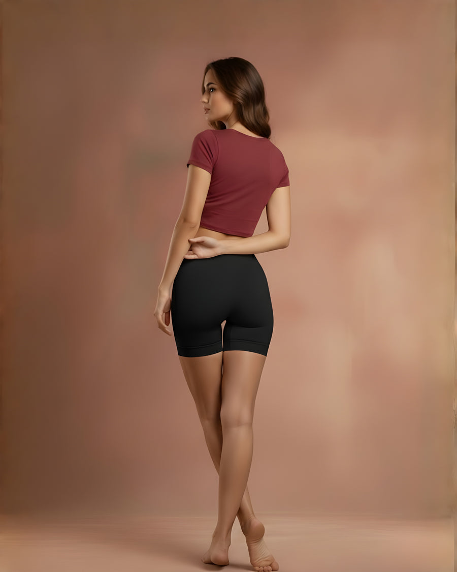 Tummy Control Slimming Body Shaper High Quality - Black - 1