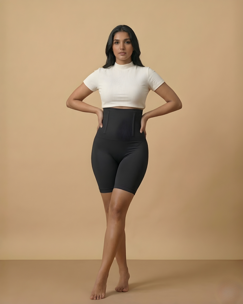 Tummy Control Shaper ||| Smooths lower tummy, hips and thighs while the high waistband cinches your waist for a sleek side profile.