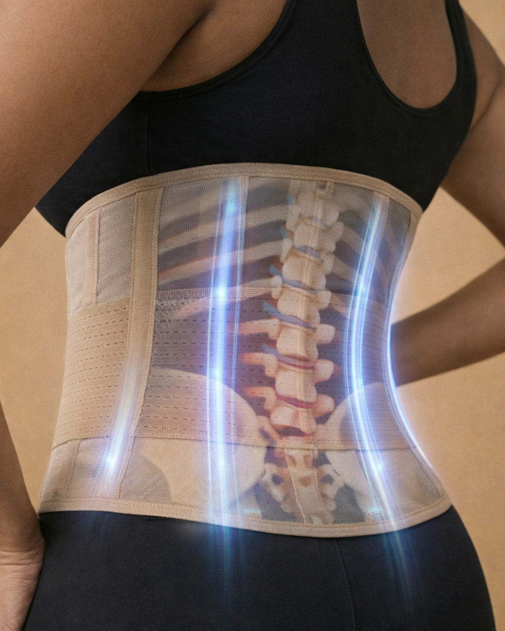 Hourglass Girdle Waist Trainer Body Shaper Skin