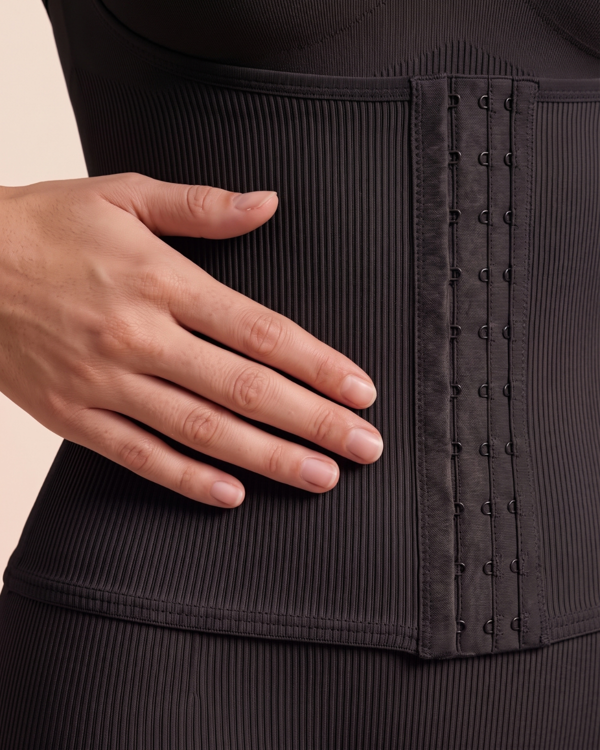 Cinch-Flex Adjustable Strap Full Body Shaper Black