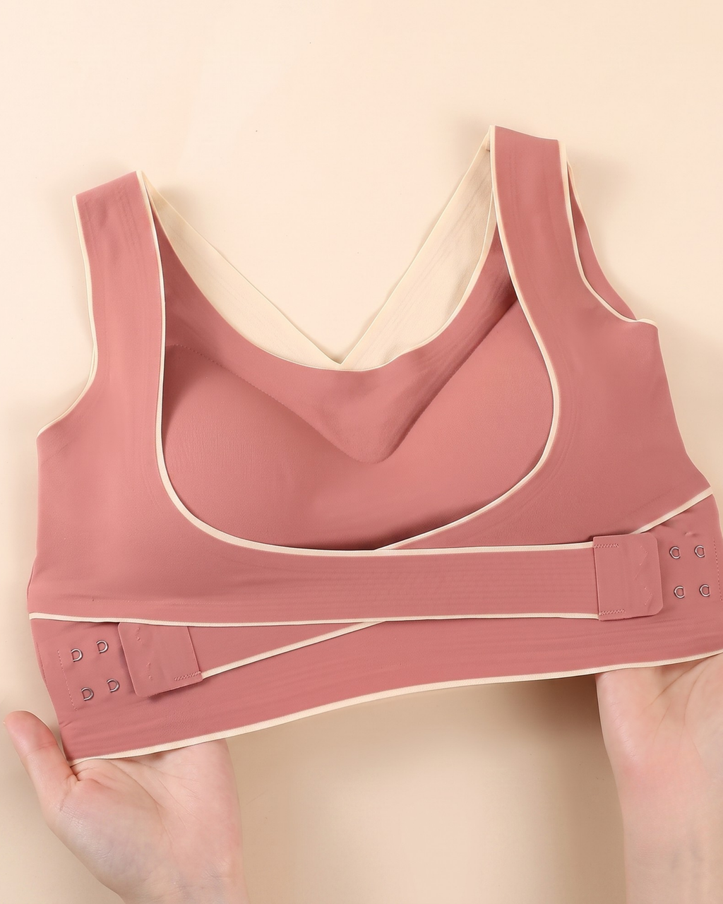 Cloud Lift Bra - Pink Seamless Bust Lifting & Wireless Shaping Bra