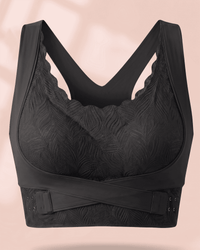 Cloud Lift Lace Bra - Black Seamless Bust Lifting & Wireless Shaping Posture Correcting Bra