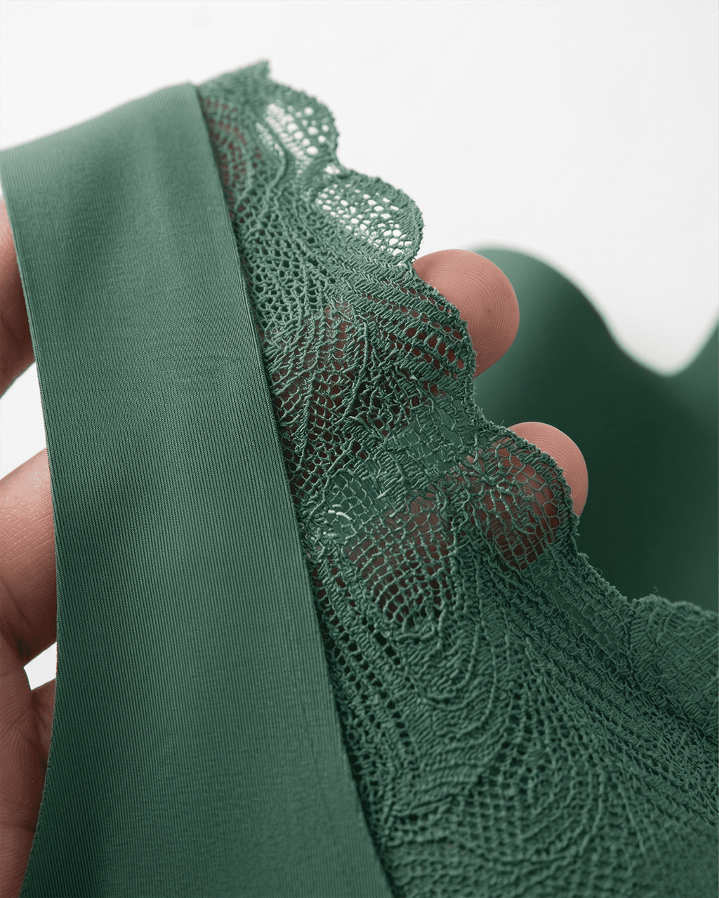 Cloud Lift Lace Bra - Green Seamless Bust Lifting & Wireless Shaping Posture Correcting Bra