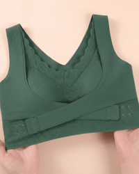 Cloud Lift Lace Bra - Green Seamless Bust Lifting & Wireless Shaping Posture Correcting Bra