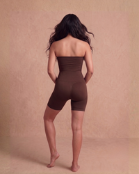 Converti-Flex Strapless Mid Thigh Full Body Shaper Brown