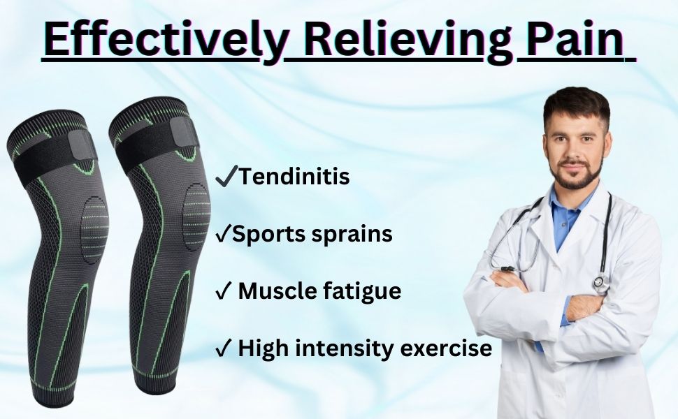 Knee & Calf Support Sleeve with strap 1pc