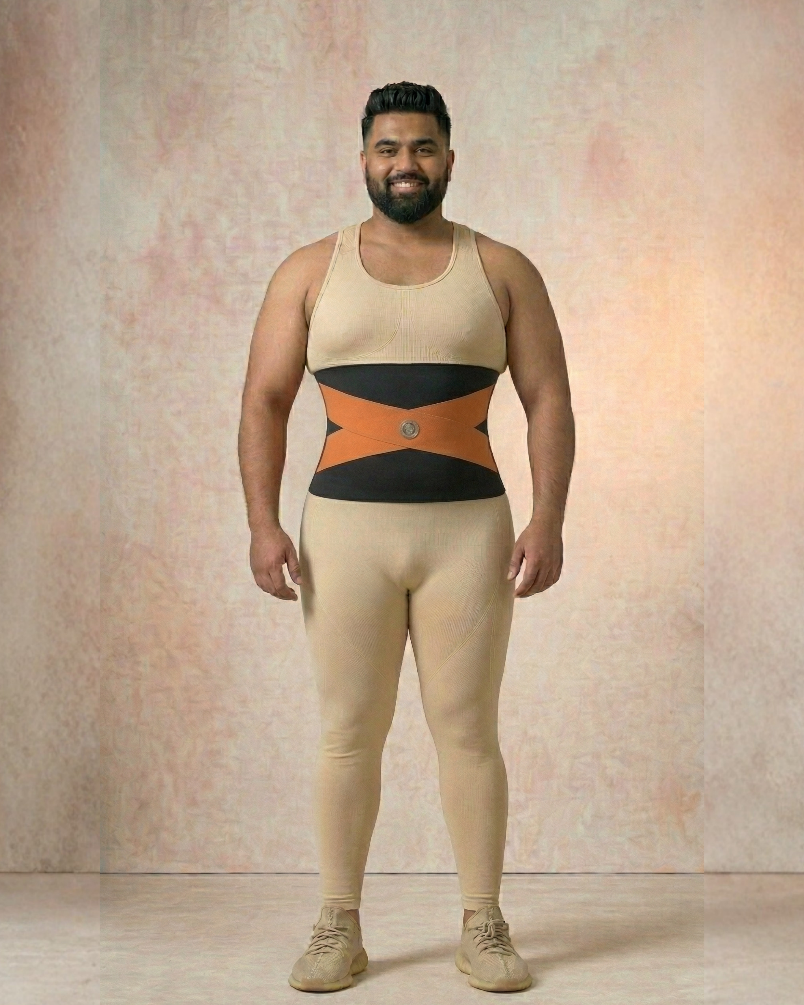 Seamless Waist Trainer Body Shaper Black Men