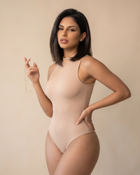 T-Flex Round Neck Low Cut Full Body Shaper Skin