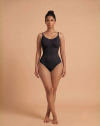 V-Flex Adjustable Strap Full Body Shaper Black
