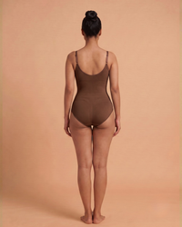 V-Flex Adjustable Strap Full Body Shaper Brown