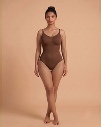 V-Flex Adjustable Strap Full Body Shaper Brown