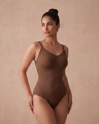 V-Flex Adjustable Strap Full Body Shaper Brown