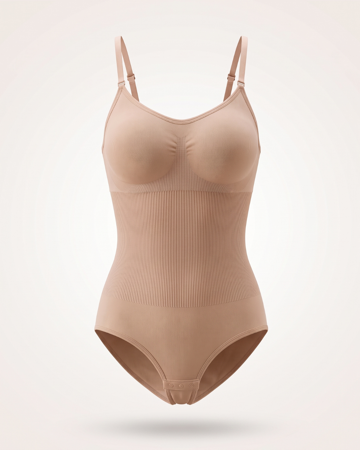 V-Flex Padded Adjustable Strap Low Cut Full Body Shaper Skin