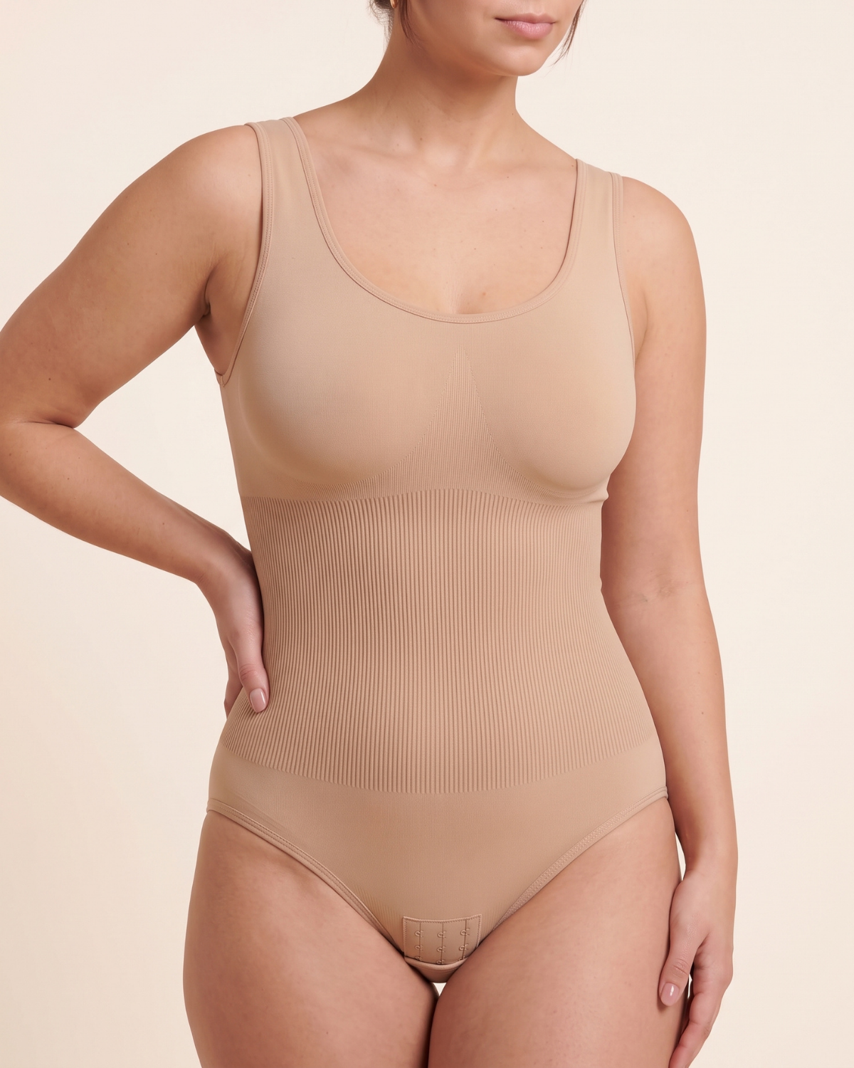 V-Flex Wide Strap Low Cut Full Body Shaper Skin